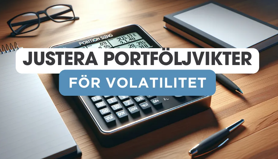 Justera portföljvikter för volatilitet
